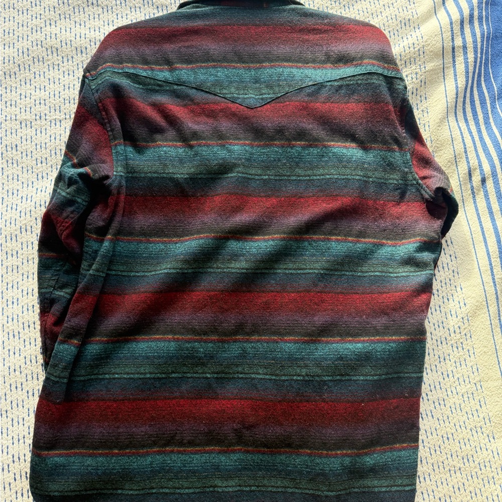 Pendleton Wool Striped Button-Up Shirt - image 2